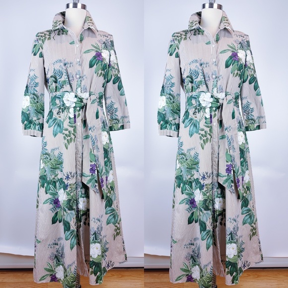 Zara Striped And Floral Print Tunic Shirt Dress
Size Large - Picture 9 of 11
